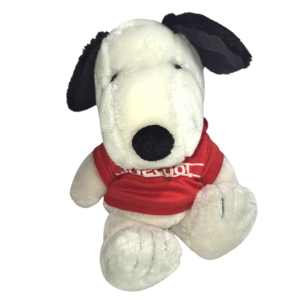 Vintage Peanuts Snoopy "Joe Cool" Wired Poseable Plush Stuffed Animal 10"